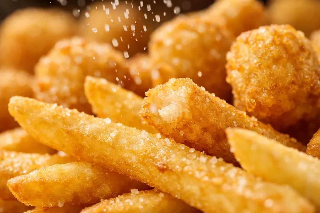 Fries and Tater Tots up close